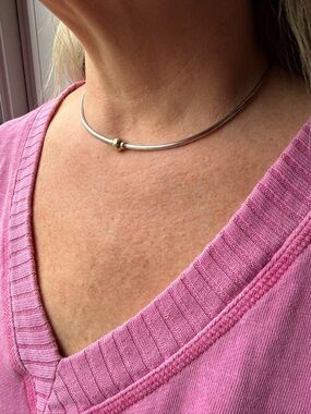Eden Hand Arts Cape Cod Necklace Vintage 14K Gold Sterling Silver Discontinued